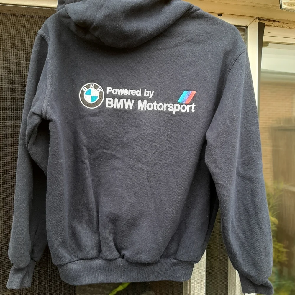 BMW sweater with hoodie Navy Blue Size S - Picture 7 of 7